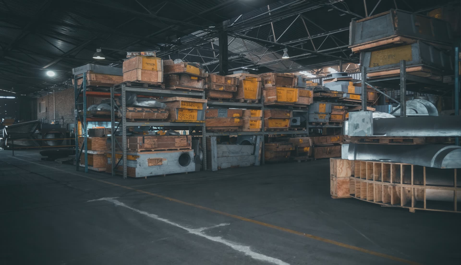 Foundry patterns stored in the Knights Foundry pattern shop