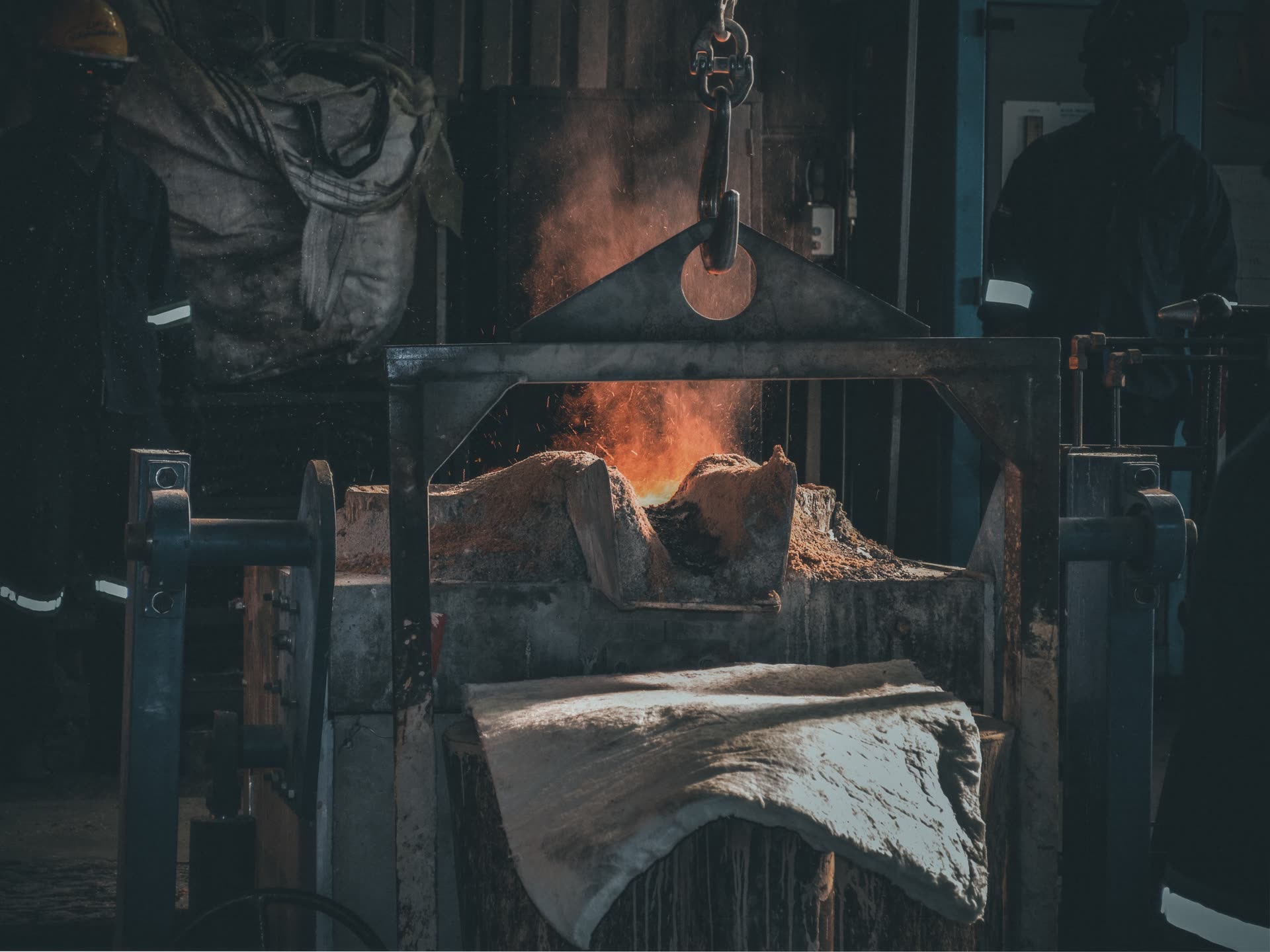 Knights Foundry industrial melting furnace